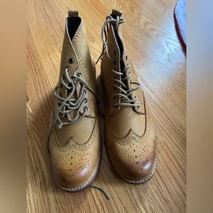 New Timberland Earth keepers Men's Premium Leather Boots Wheat Warm Lined Size 7